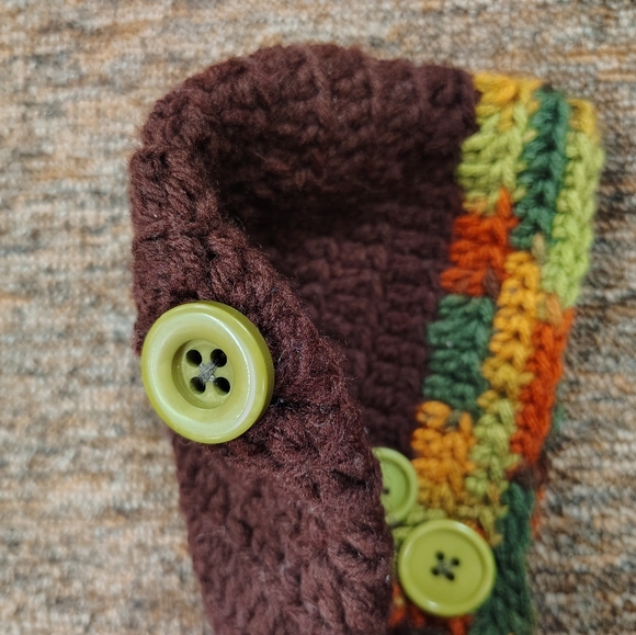 Handmade Brown Fall Beanie Hat - Picture 2 of 2